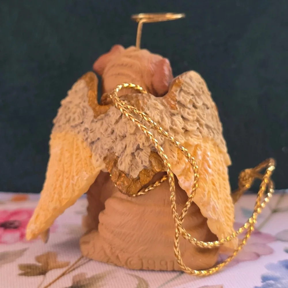Conversation Concepts SharPei Angel Ornament Small Cream Excellent DTAX-40C 1991